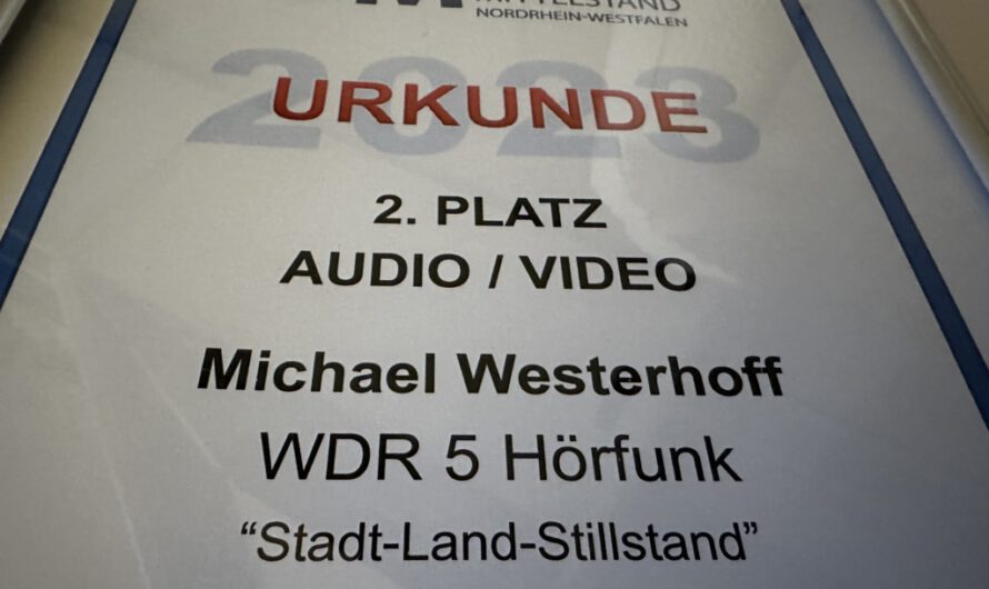 Medienpreis für WDR5-Feature